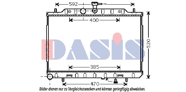 AKS DASIS Jäähdytin,moottorin jäähdytys 070152N